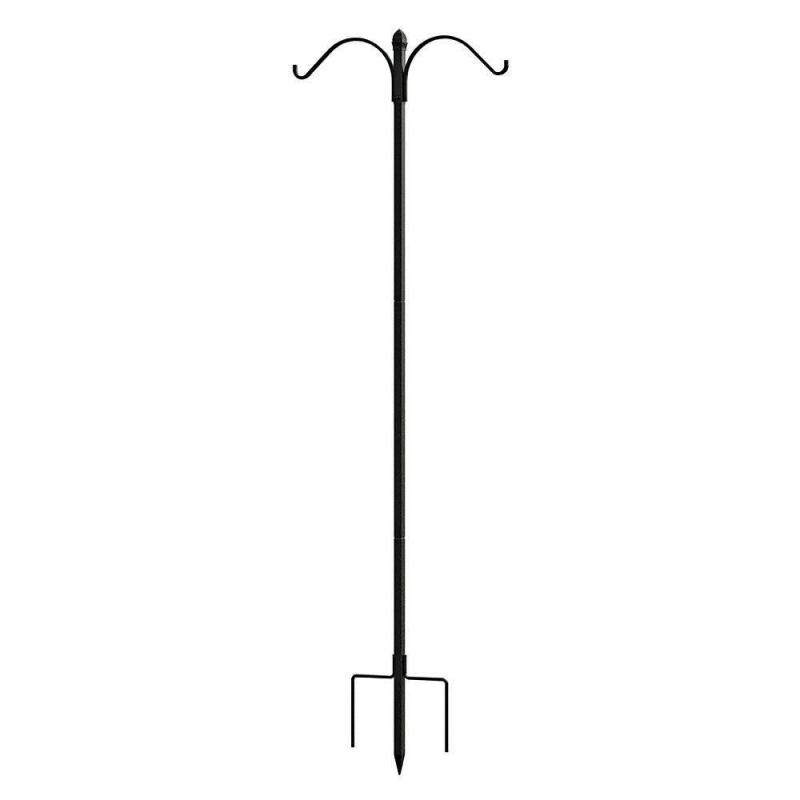 84 Inch Double Shepherd Hook | Planter Accessories Gardening Supplies Planter Accessories