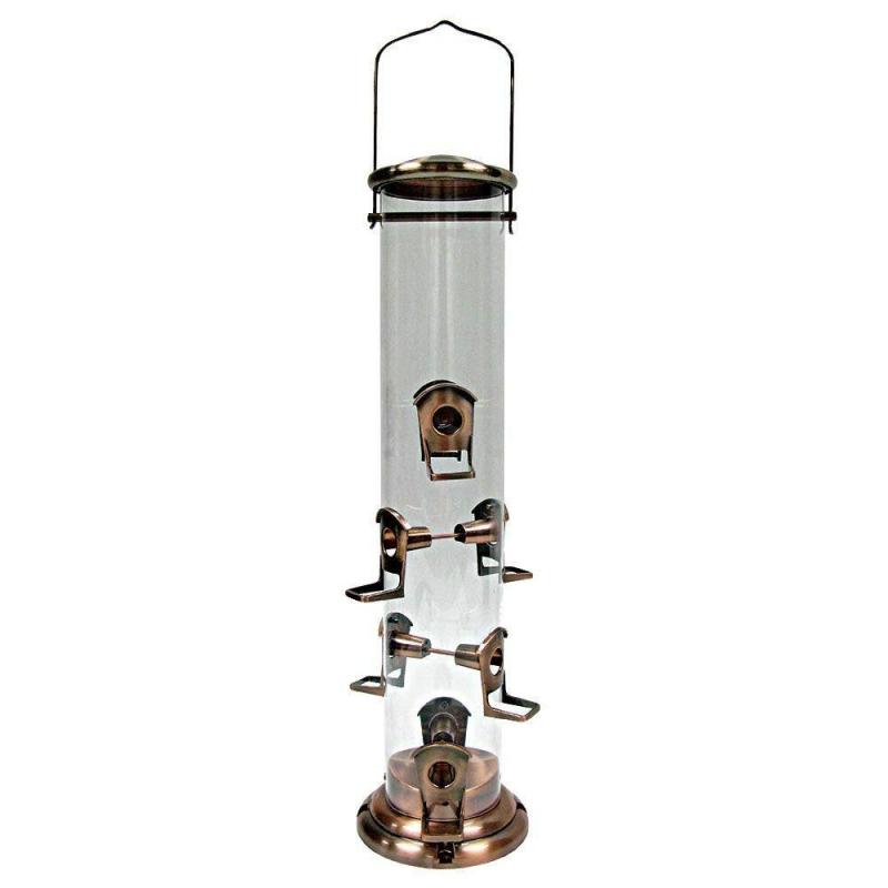 Brushed Copper Mega Tube Feeder – 5.5 Lbs | Backyard Birds & Nature Backyard Birds & Nature Backyard Birds & Nature