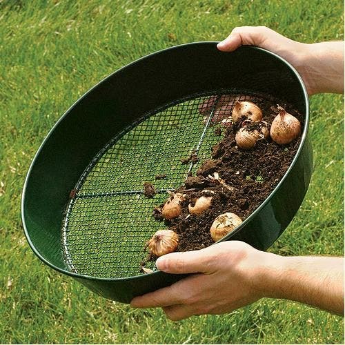 Green Powder-Coated Steel Mesh Garden Sieve | Compost Bins Compost Bins Compost Bins