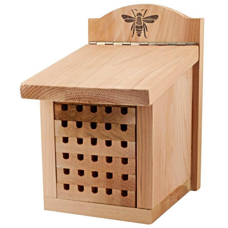 Heavy Duty Cedar Mason Bee House | Backyard Birds & Nature Backyard Birds & Nature Backyard Birds & Nature