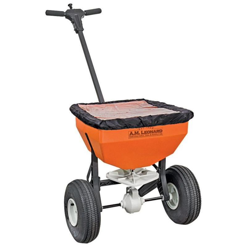 Leonard 50 lb Lawn Fertilizer Broadcast Spreader | Spreaders Gardening Supplies Spreaders