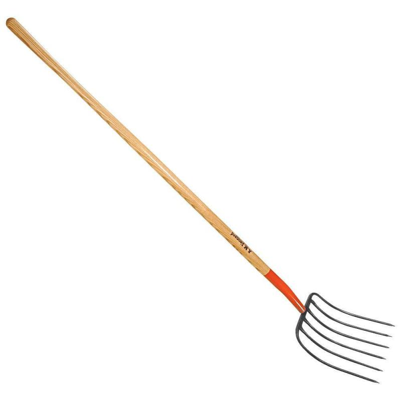 Leonard 6 Tine Forged Steel Manure Forks | Garden Forks Gardening Tools Garden Forks