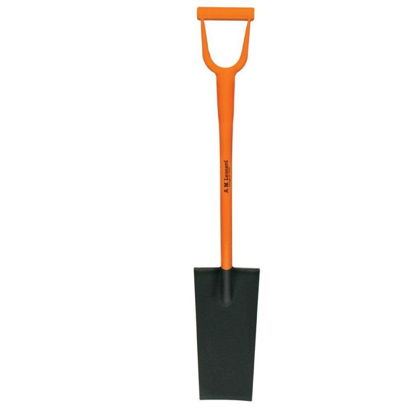 Leonard All Steel Nursery Spade with 15-Inch Blade and D-Grip Handle | Spades & Shovels Gardening Tools Spades & Shovels