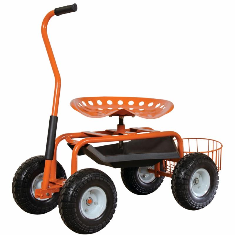 Leonard Garden Scoot with Flat-Free Tires | Harvest Tools Gardening Tools Harvest Tools