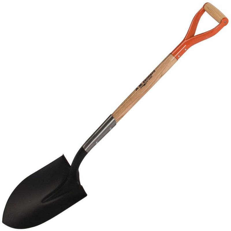 Leonard Round Point, Open Back Shovel with 30in Ash D-Grip Handle | Spades & Shovels Gardening Tools Spades & Shovels