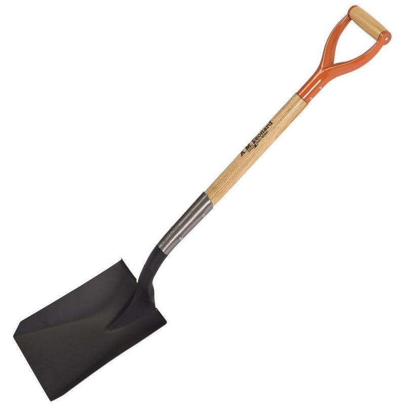 Leonard Square Point Closed Back Shovel With D Grip Handle | Spades & Shovels Gardening Tools Spades & Shovels