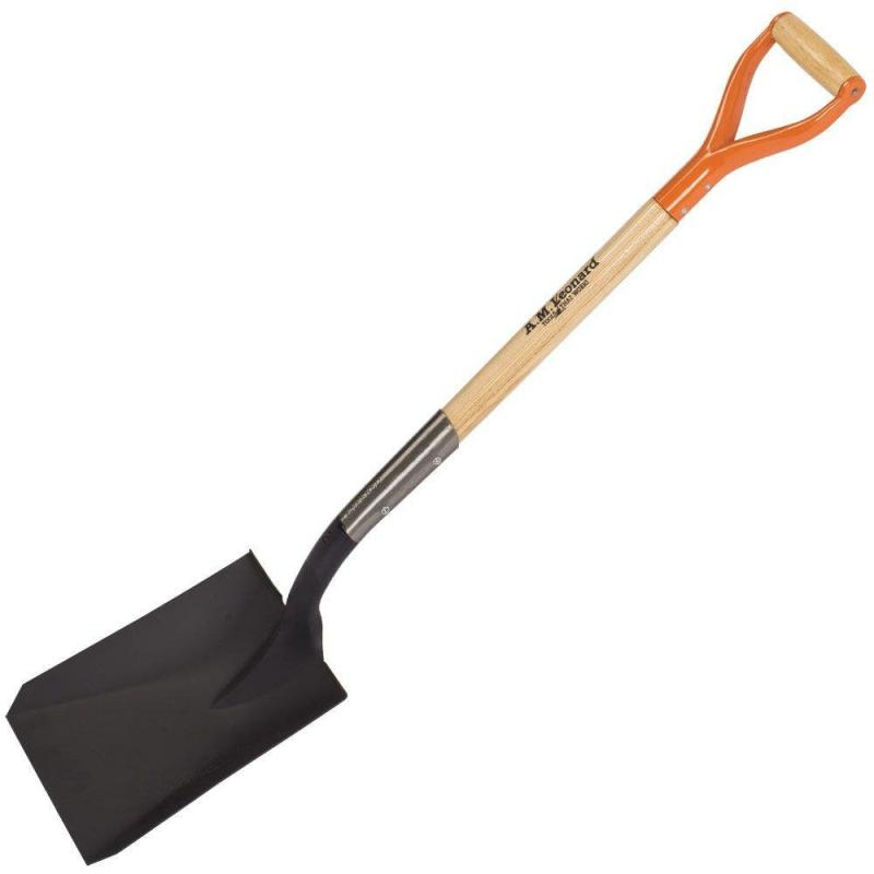 Leonard Square Point, Open Back Shovel with 30-Inch Ash D-Grip Handle | Spades & Shovels Gardening Tools Spades & Shovels