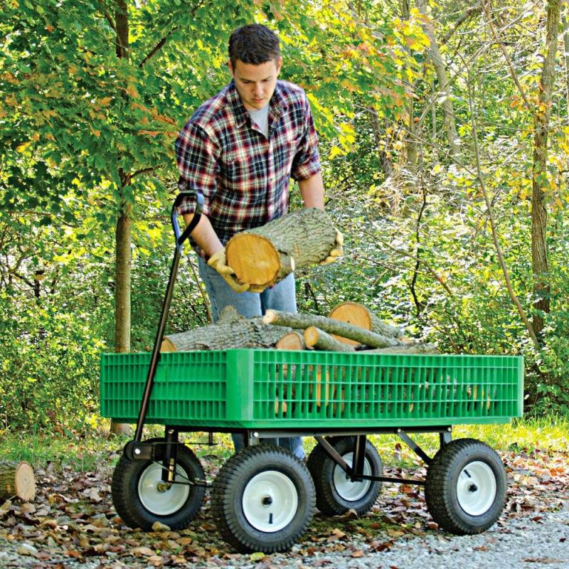 Leonard Utility Wagon, 30in x 46in x 7.5in Tray | Garden Carts & Wheelbarrows Garden Carts & Wheelbarrows Garden Carts & Wheelbarrows