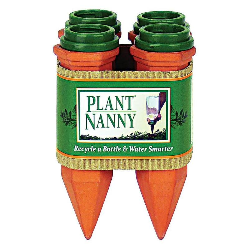 Plant Nanny Recycle A Plastic Bottle Stake 4/Set | Planter Accessories Gardening Supplies Planter Accessories