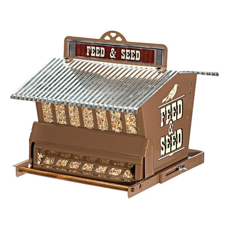 Rustic Farmhouse Absolute® Feedb& Seed Squirrel-Resistant Feeder – 15 Lbs | Backyard Birds & Nature Backyard Birds & Nature Backyard Birds & Nature