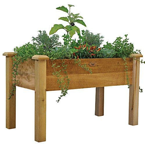 Western Red Cedar Elevated Raised Garden Bed | Deck & Patio Planters Deck & Patio Planters Deck & Patio Planters