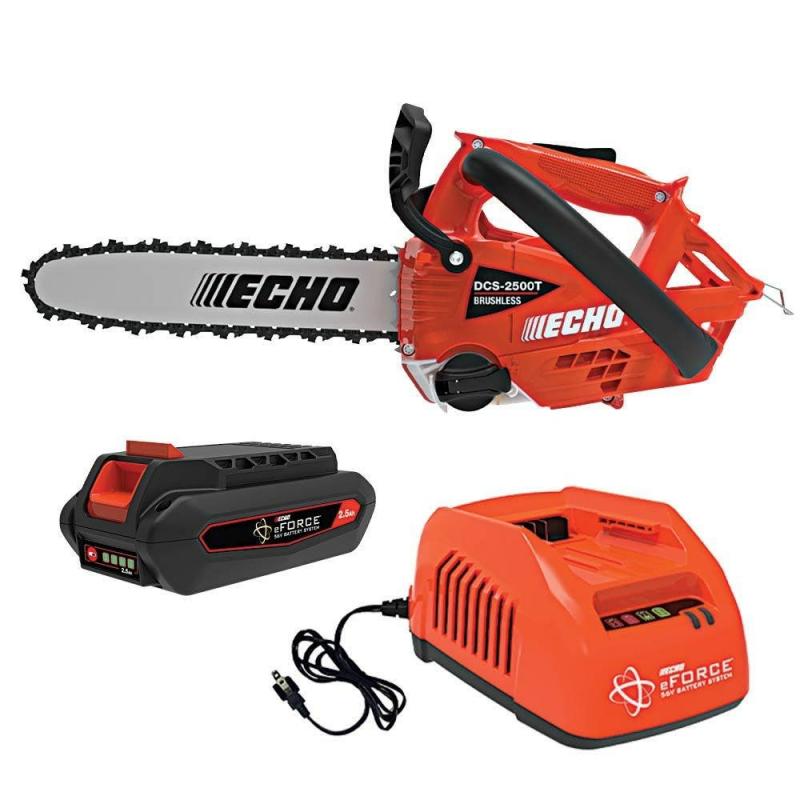 X Series 56V 12" Top Handle Chainsaw with Battery and Charger, Model DCS-2500T-12C1 by Echo | Garden Power Tools Garden Power Tools Garden Power Tools