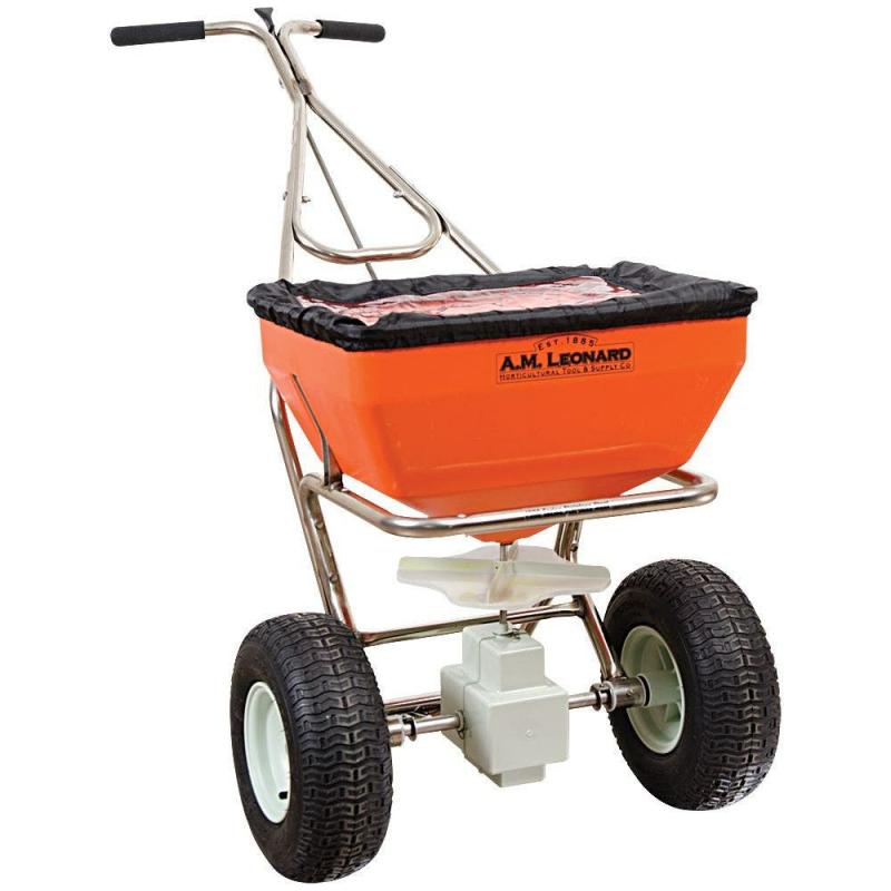 Leonard 70 lb Spreader with Stainless Steel Frame | Spreaders Gardening Supplies Spreaders